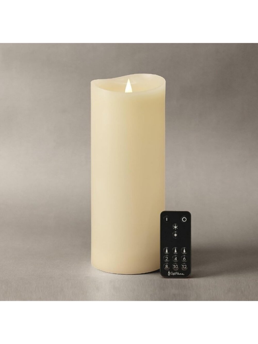 Flameless LED Candles with Remote, 4x10” Flickering 3D Flame, Battery Operated